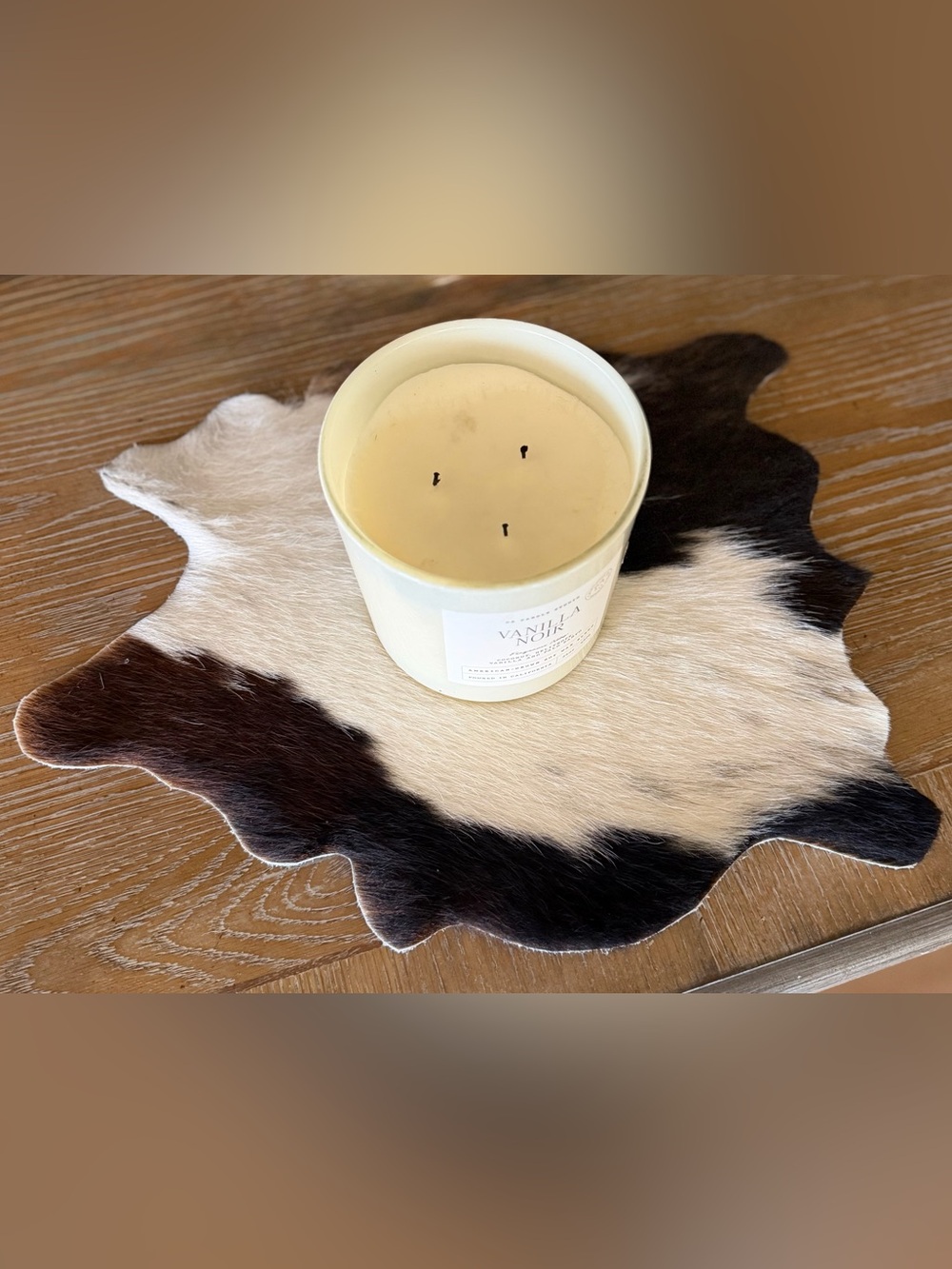 Custom Up-Cycled Authentic Decorative Cowhide Table Mats (Small)
